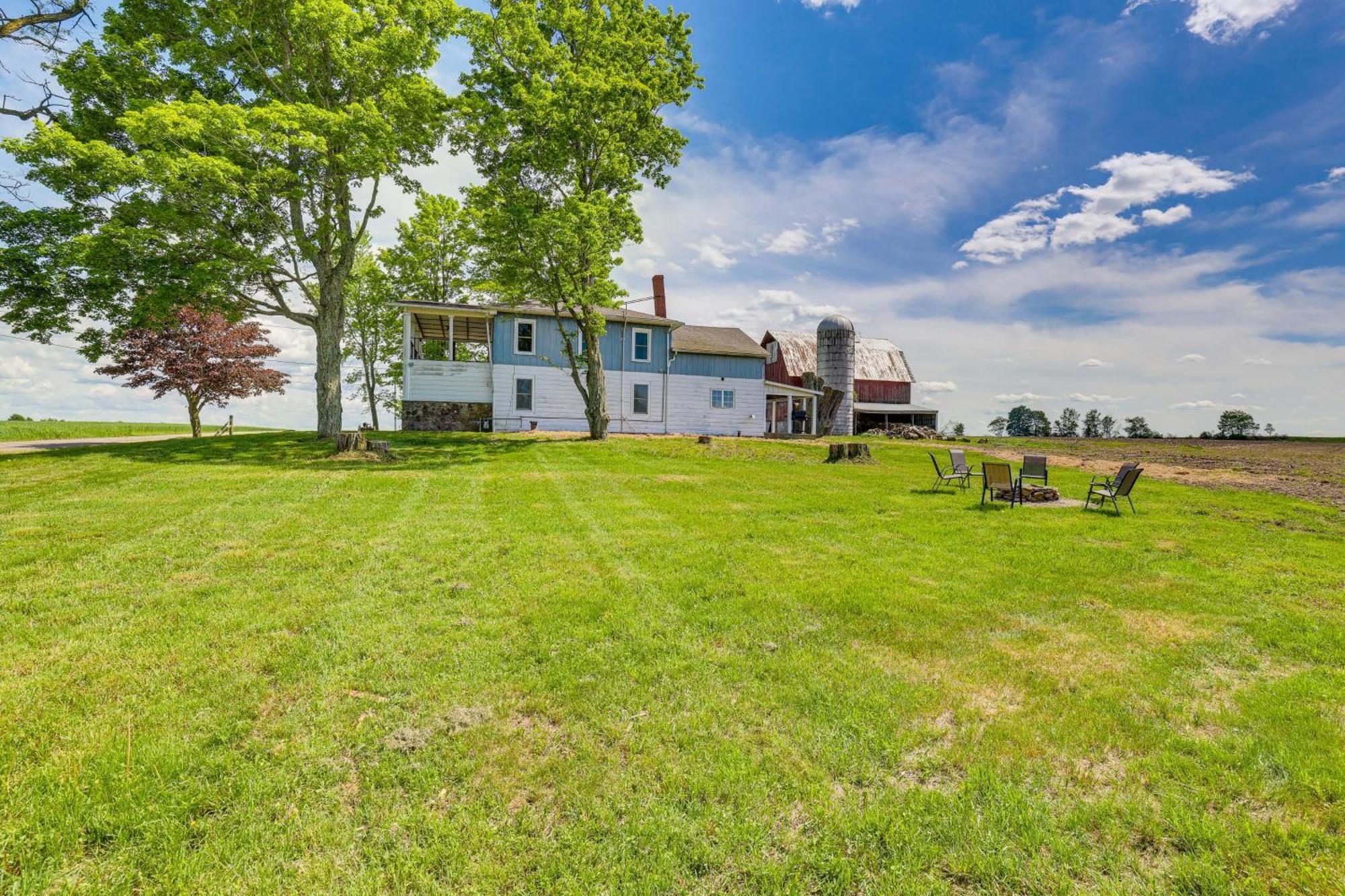 Wellsboro Farmhouse With Grill And Fire Pit! Villa Exterior photo